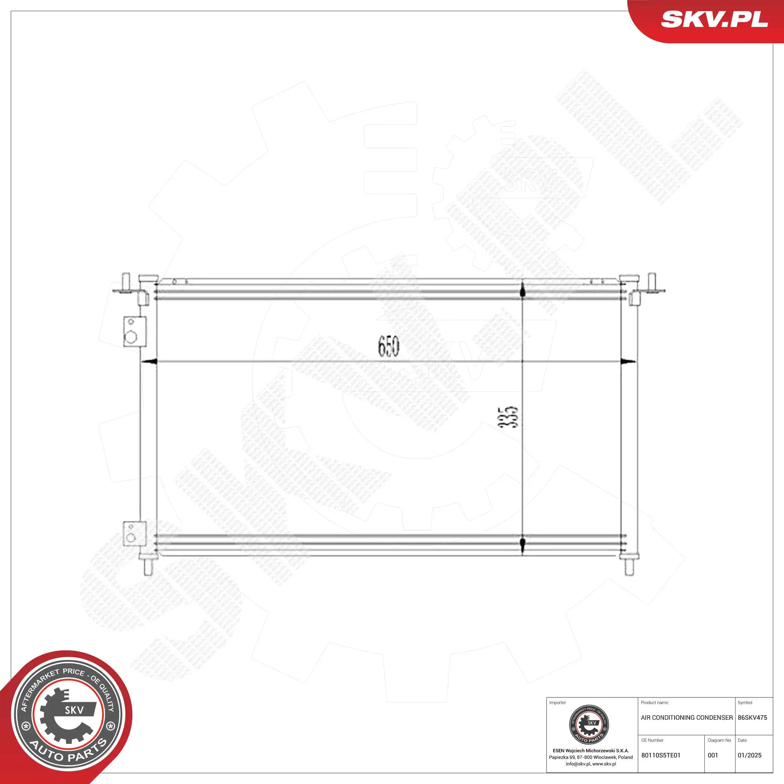 Condenser, air conditioning